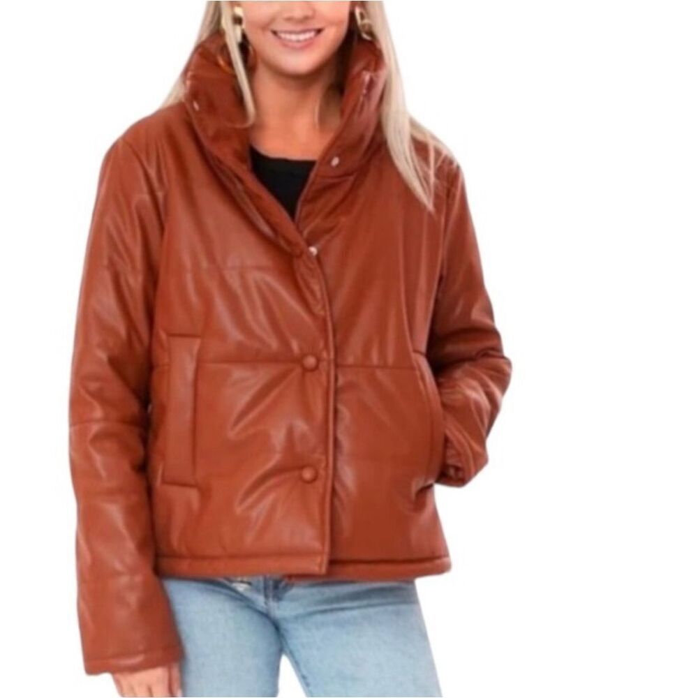 Tuckernuck Pomander Place Ralph Quilted Faux Leather Puffer